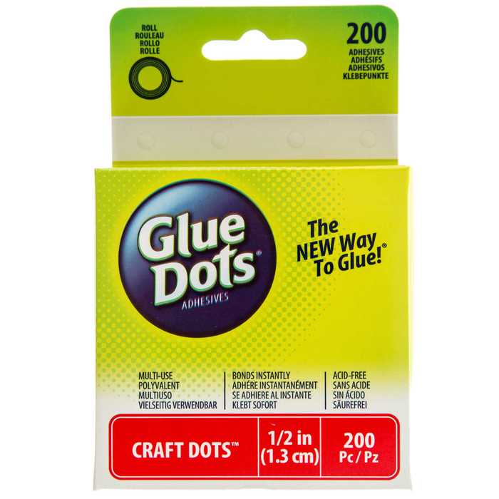 1/2" Craft Glue Dots Hobby Lobby 804898